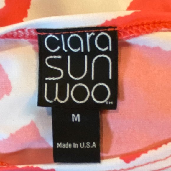 NWT Clara Sun Woo Abstract Stripes + Dots Tunic Parachute Hem Resortwear Top-M - Picture 11 of 14